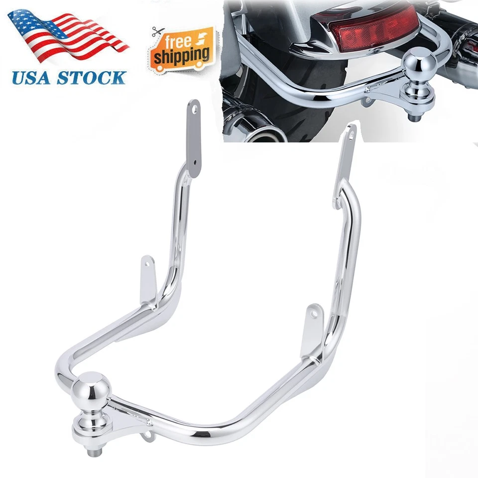 Chrome Receiver Trailer Hitch Tow For Harley Touring Road King Electra Glide 09+ - Изображение 1 из 4