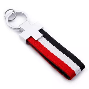 France FR Flag Metal+Cloth Car KeyRing Keychain Key chain For Renault Peugeot - Bild 1 von 10