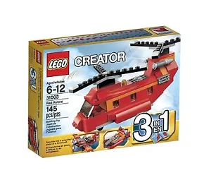 31003 RED ROTORS lego creator helicopter plane hovercraft NEW legos set 3 in 1 - Picture 1 of 1
