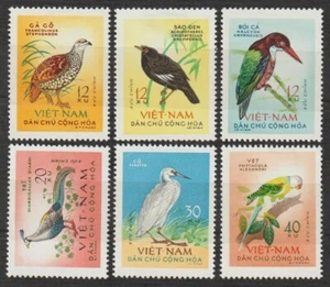 1963 North Vietnam Stamps Birds Collection Scott # 268-273 Mint Never Hinged - Picture 1 of 1