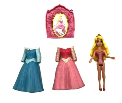 Disney Princess  Aurora & Dresses Polly Pocket Style Mini Princess Dolls - Image 1 of 2