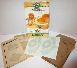 Vintage 80s CABBAGE PATCH KIDS Bed Carrier BUTTERICK Pattern Cut Transfer #6661