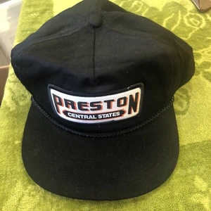 Vintage Preston The 151 Line Patch Mesh Trucker Snapback Hat Cap Trucking Co Men - Picture 1 of 6