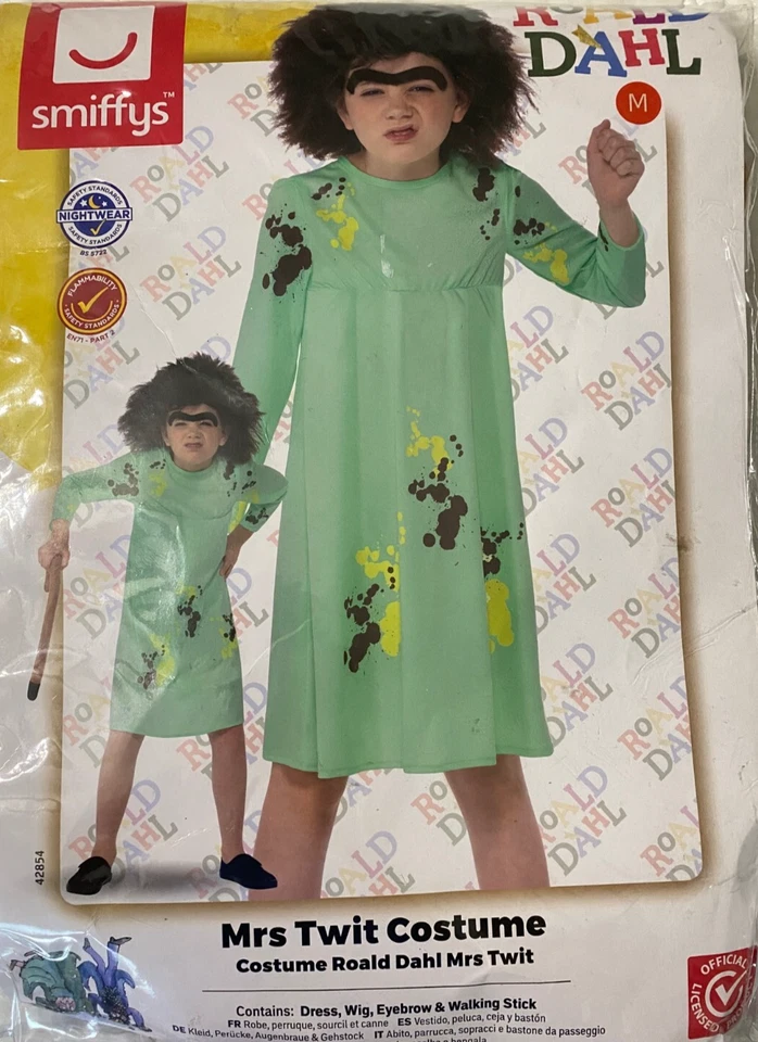 Disfraz Smiffys Niño Sra. Twit Roald Dahl, Edad Media 7-9 Foto 1 de 2