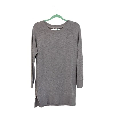 Victoria Secret Size S Gray Long Sleeve Sweater Dress Athleisure Side Zip Logo - Image 1 of 4