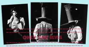 ELVIS PRESLEY EN CONCIERTO Richfield 1975 8x10 Foto LOTE DE (3) PEQUEÑO SOMBRERO DARLIN - Imagen 1 de 1