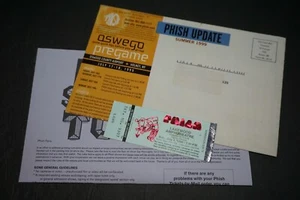 PHiSH Vintage Pollock Ticket Stub 7/4/99 Fourth Of July Atlanta + Newsletter - Picture 1 of 6