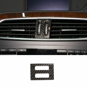 For Benz 2011-2014 C-Class ABS Carbon Fiber Control Air Outlet Pulley Frame Trim - Picture 1 of 9
