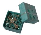 Beautiful Blue Heart Rosary Beads In Gift Box - Girls & Boys - Perfect... 