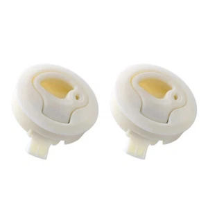 1/2" Boat White Plastic Deck Hatch 2" Flush Pull Slam Latch Floor Buckle w/Keys - Picture 1 of 11