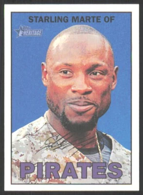 2016 Topps Heritage Starling Marte #140 - Image 1 of 2