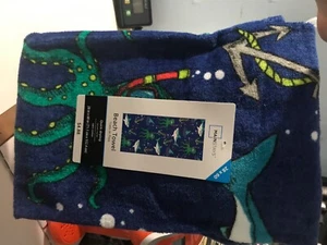 Mainstays Beach Towel, Shark Print - Picture 1 of 1