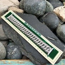 rare 1940s 3/4 Bretton USA Made Stainless Steel Expansion nos Vintage Watch Band