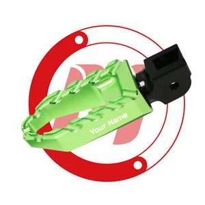 Laser Anti Slip Green Front Large Foot Pegs For Ninja ZX-25R 21 22 23 24 - Foto 1 di 8