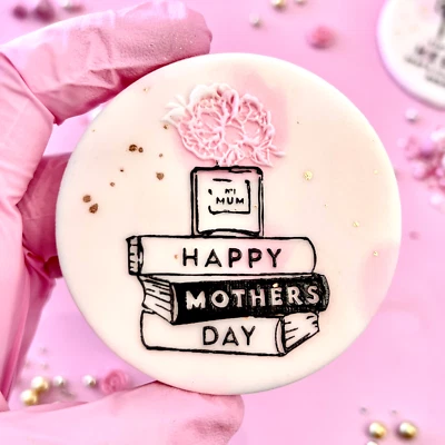 Счастливый день матери книги штамп эмбоссер печенье кекс торт Топпер сладкая помада - Изображение 1 из 2