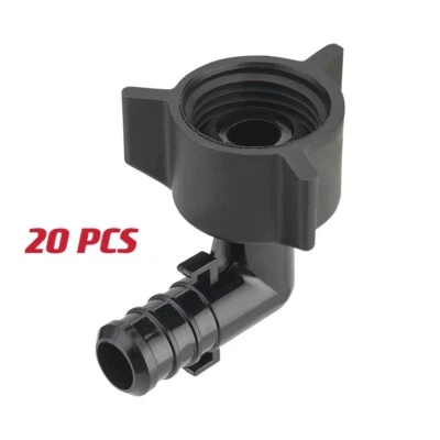 20 PIEZAS EFIELD Poli Crimpado Pex Accesorios 1/2" X 1/2" Hembra Codo Giratorio Con Pestaña Foto 1 de 4