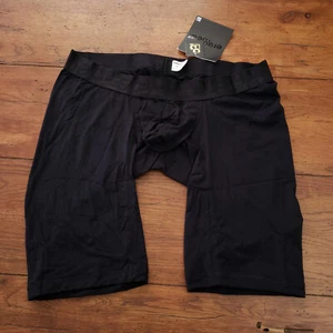 Ergowear Mens XL Long Boxer Brief 11" Biker Pouch Underwear Black Max XX XV - Picture 1 of 10