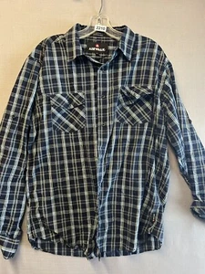 AIRWALK Skating Shirt Mens XL Plaid Long Sleeve - Picture 1 of 6