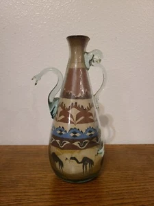 Sand Art Bottle Camels in Jordan/Egypt Panorama - Picture 1 of 5