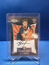 2022 NRL ELITE YOUNG GUNS BLACK SIGNATURE JAKE SIMPKIN YGS16 #033/100 TIGERS