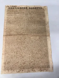 Gaceta Providence 3 de agosto de 1820 Vol LVI No. Periódico 2983 (Vol 1 Nº62) - Imagen 1 de 1