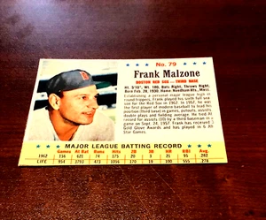 1963 Post / Jello # 79 Frank Malzone Boston Red Sox - Picture 1 of 2