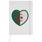 'Algeria Flag Heart' A5 Ruled Notebooks / Notepads (Nb040368)