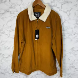 VOLCOM Men’s Corduroy Jacket sz XL Sherpa Lined NEW #F653 - Picture 1 of 6