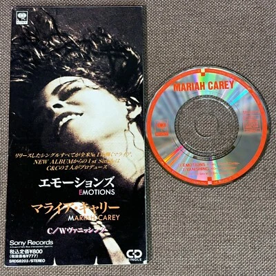 MARIAH CAREY Emotions JAPAN 3" CD SINGLE SRDS8203 Not-snapped Not-folded 1991 — 第 1/4 张图片