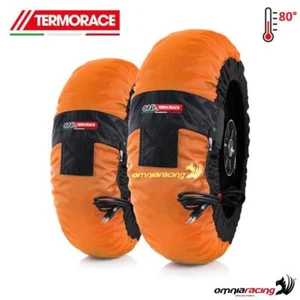 Coppia termocoperte moto radiali Termorace One arancioni 100-100 - Picture 1 of 5