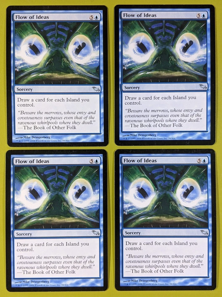 Flow of Ideas x4 Shadowmoor 4x Playset Magic the Gathering MTG - Image 1 of 1