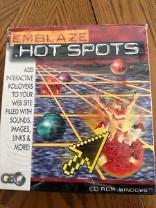 NEW-Emblaze Hot Spots Geo Windows PC Mac Software Disc Original Package 97 - Picture 1 of 10