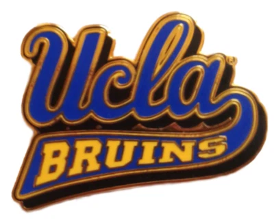 UCLA Pin Script UCLA Bruins University of Los Angeles Bruins Logo College Pin - Image 1 of 2