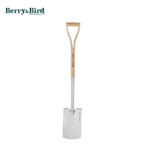 Pala de excavación de jardín Berry&Bird 43"" acero inoxidable borde cuadrado pala herramientas - Imagen 1 de 7