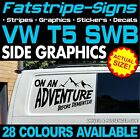 to fit VW T5 SWB ON AN ADVENTURE FUNNY GRAPHICS DECALS DAY VAN CAMPER VAN