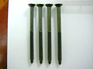 4 Ikea Pins Screws Hardware Part # 108870 / 100263 / 130425 BLACK FINISH - Picture 1 of 5