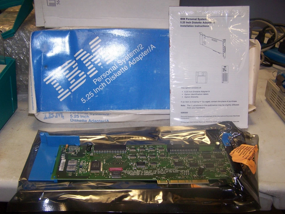 IBM PS/2 5 1/4 External Disk Drive Adapter - Open Bix New Old Stock - Bild 1 von 1