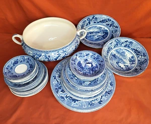 Piezas surtidas azules de Johnson Bros Inglaterra Historic America a tu elección de 43 - Imagen 1 de 54