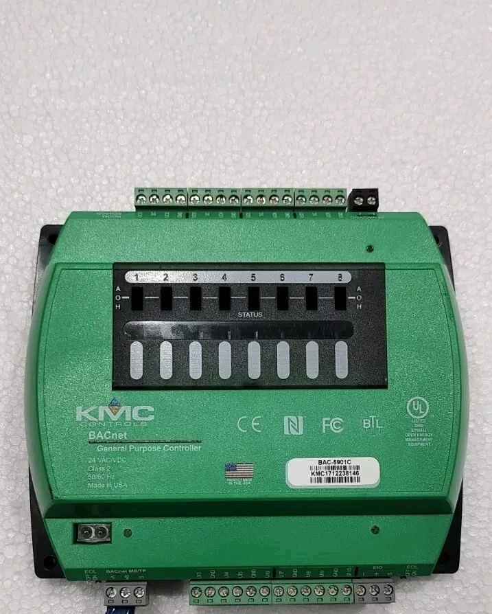 KMC BAC-5901C CONTROLLER – GENERAL PURPOSE CONTROLLER 24VAC/DC FREE FAST SHIP - Image 1 of 4