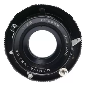 Mamiya-Sekor 1:3.5 f=100mm Universal Press Prime f/3.5 black 100mm lens - Picture 1 of 10