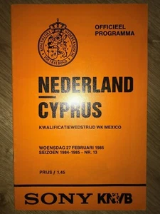 Programm Niederlande - Zypern 1985 - Bild 1 von 1