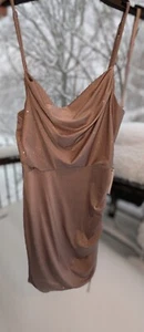 City Vibe Drape Neck Mauve sparkly BodyCon Mini Dress Sz 9 NWT prom sz see chart - Picture 1 of 10