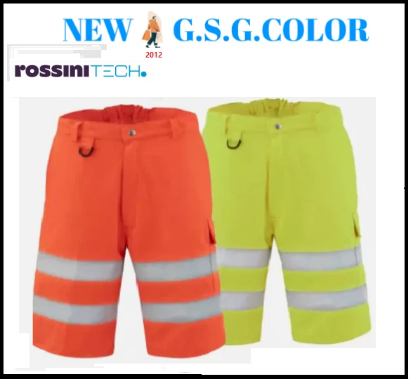 ROSSINI Bermuda Pantaloncini Alta Visibilità Multitasche da lavoro Uomo A00817 - Immagine 1 di 1
