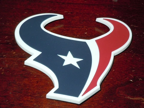 HOUSTON TEXANS Vintage NFL RUBBER Football LARGE FRIDGE MAGNET Standings Board Cover