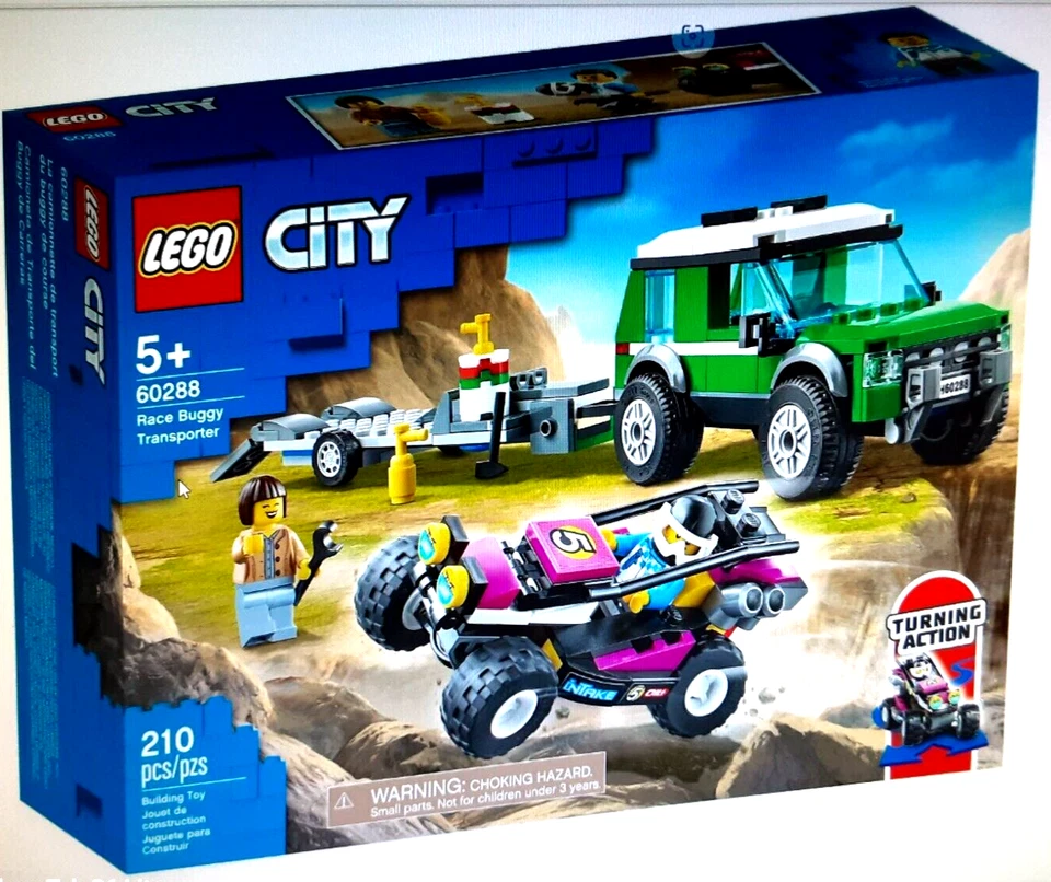 LEGO 60288 Town City Race Race Buggy Transporter Set  new - Image 1 of 1