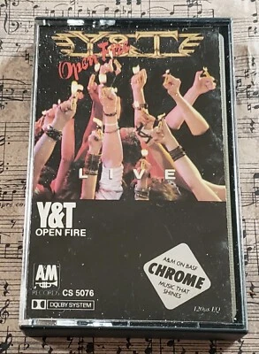 Y&T - Open Fire Cassette Tape 1985 Pre-Owned Excellent Condition  - Image 1 of 4