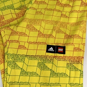 ADIDAS X CLASSIC LEGO Block TIGHTS YOUTH SIZE M Yellow Red Green COMFY HTF - Picture 1 of 14