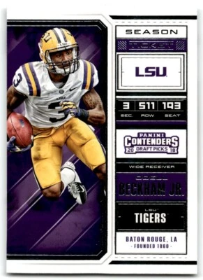 2018 PANINI CONTENDERS DRAFT PICKS ODELL BECKHAM JR. LSU TIGERS #77 - Image 1 of 2