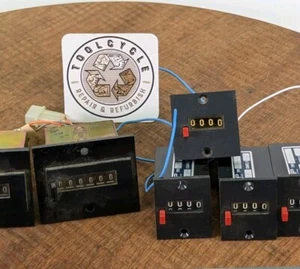 Electromechanical Counters 2xHecon A6404038 12VDC 4xKEP FR-41401 24V Lot!848 - Picture 1 of 11