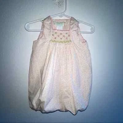 Vive la féte petite floral smocked baby bubble - Image 1 of 4